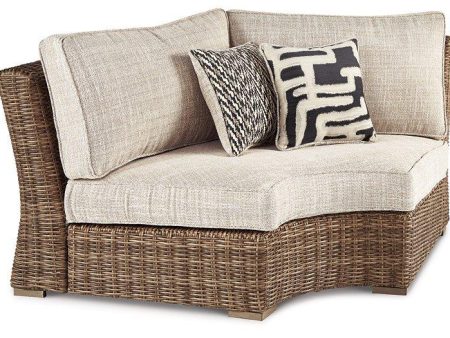 Beachcroft Outdoor Curved Corner Chair with Cushion Discount