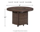 Paradise Trail Paradise Trail Fire Pit Table with 4 Nuvella Swivel Lounge Chairs For Discount