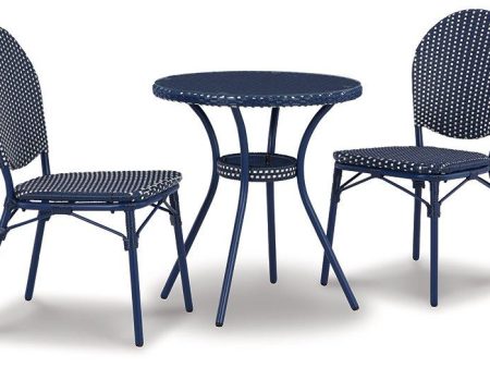 Odyssey Blue Outdoor Table and Chairs (Set of 3) Discount