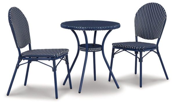 Odyssey Blue Outdoor Table and Chairs (Set of 3) Discount