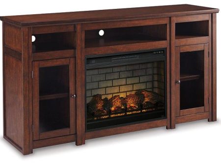 Harpan 72  TV Stand with Electric Fireplace Online