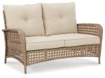 Braylee Outdoor Loveseat with Table (Set of 2) For Discount