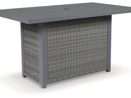 Palazzo Outdoor Bar Table with Fire Pit Hot on Sale