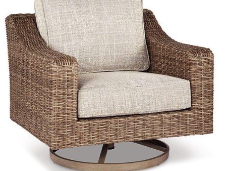 Beachcroft Outdoor Swivel Lounge with Cushion For Cheap