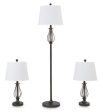 Brycestone Floor Lamp with 2 Table Lamps For Discount