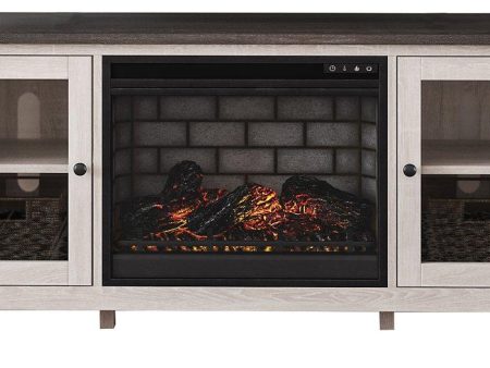 Dorrinson 60  TV Stand with Electric Fireplace Online Sale