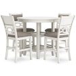 Erinberg Counter Height Dining Table and 4 Barstools (Set of 5) For Discount