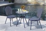 Odyssey Blue Outdoor Table and Chairs (Set of 3) Discount