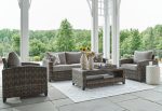 Oasis Court Outdoor Sofa Chairs Table Set (Set of 4) Online Hot Sale