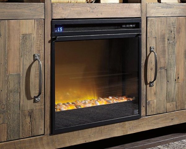 Baystorm 64  TV Stand with Electric Fireplace Supply