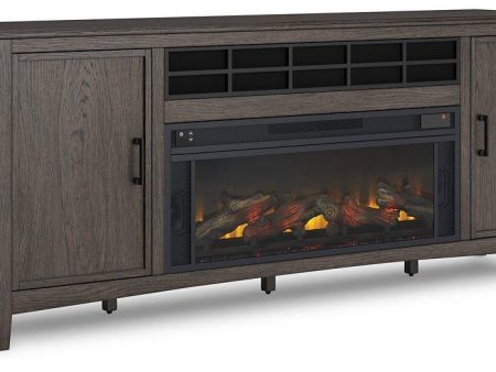 Montillan 84  TV Stand with Electric Fireplace For Discount