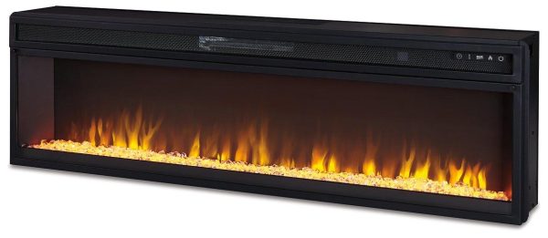 Camdill 80  TV Stand with Electric Fireplace Hot on Sale