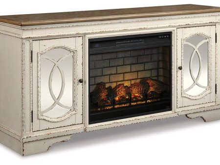 Realyn 74  TV Stand with Electric Fireplace Online now