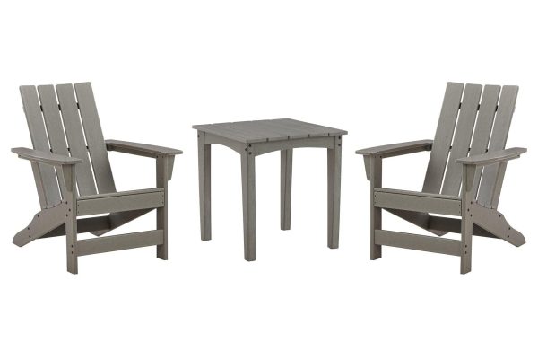 Visola Outdoor Adirondack Chair Set with End Table For Discount