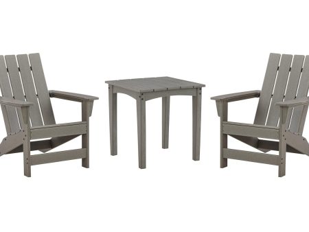 Visola Outdoor Adirondack Chair Set with End Table For Discount