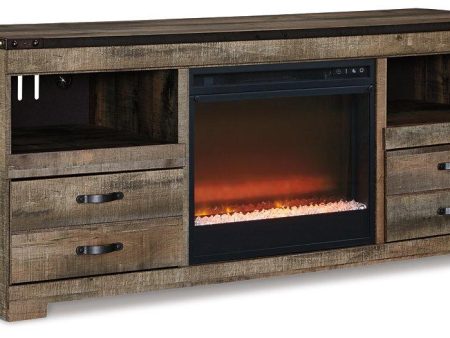 Trinell 63  TV Stand with Electric Fireplace on Sale