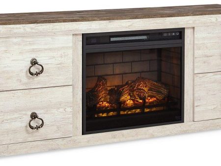 Willowton TV Stand with Electric Fireplace Online now